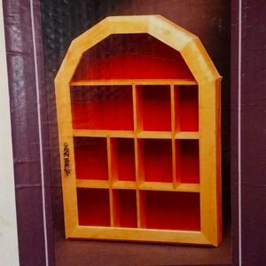 Sm wooden curio cabinet